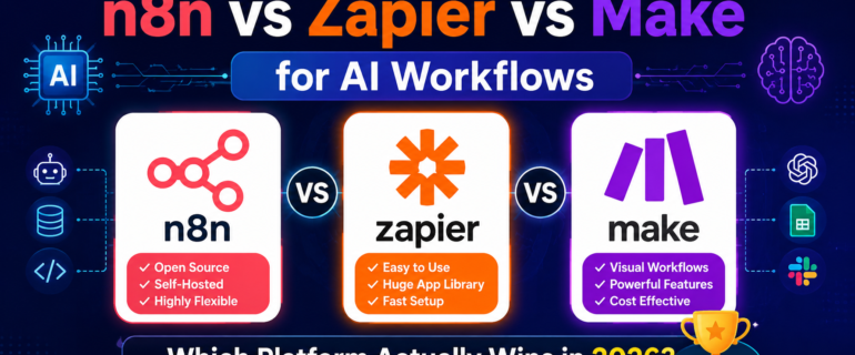 n8n vs Zapier vs Make for AI Workflows - Which Platform Actually Wins in 2026